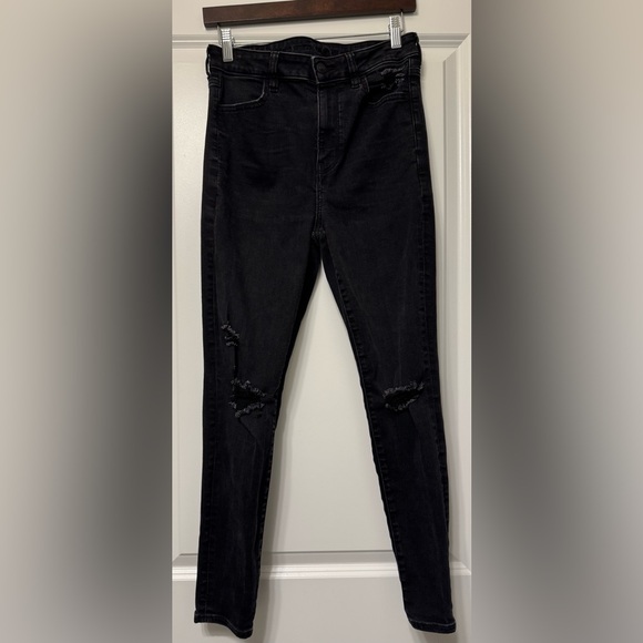 American Eagle Outfitters Black Skinny Jeans - Picture 1 of 6